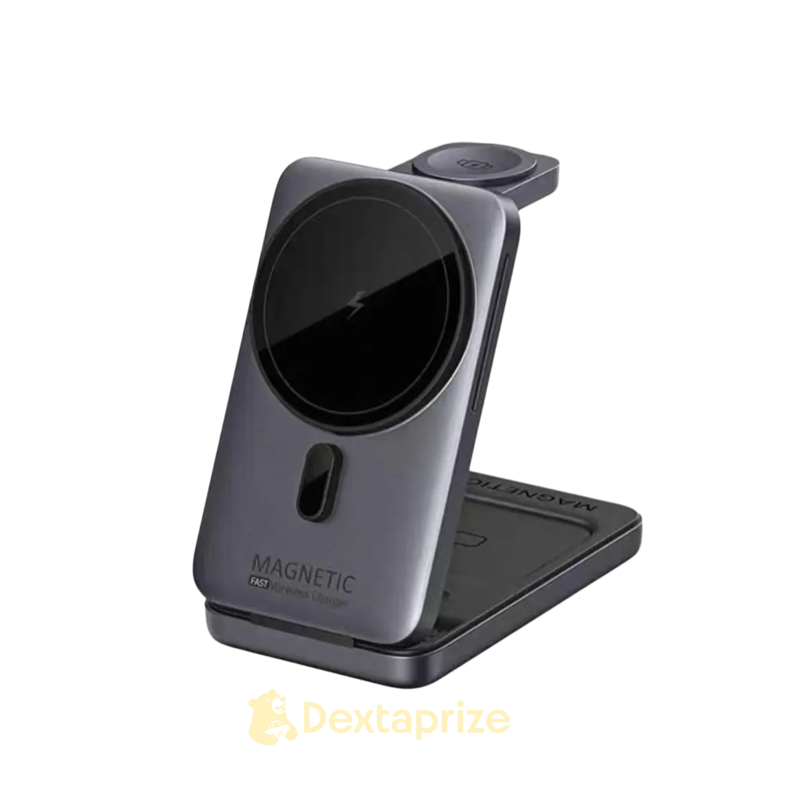 Moxnite 3-in-1 Magnetic Wireless Charging Stand (20W Fast Charger for iPhone, AirPods & Apple Watch)