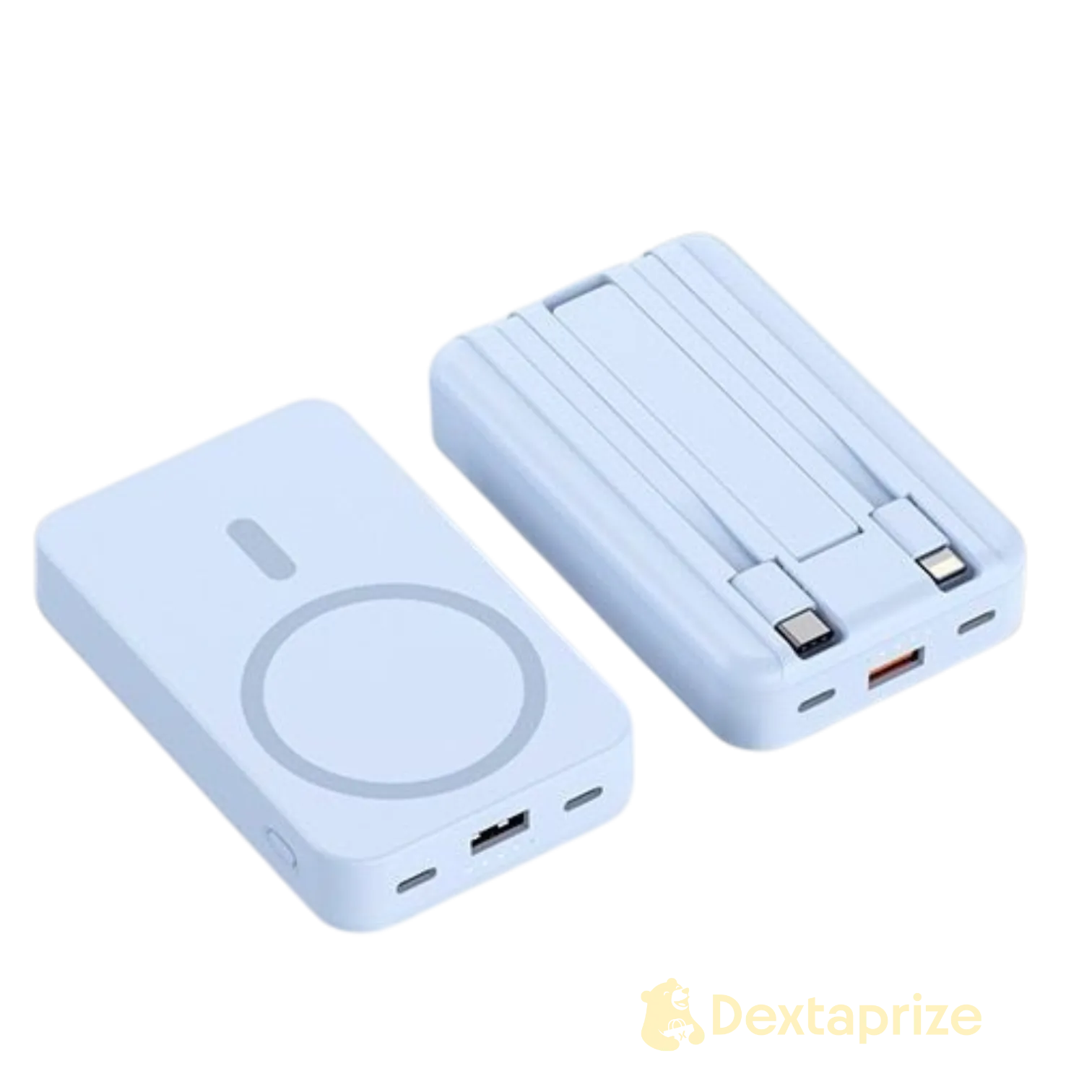 3C Magnetic Wireless Power Bank with MagSafe Fast Charging, Built-in Cable & Foldable Stand